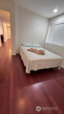 19604 108th Ave SE, Kent, WA 98055 - bedroom with dark wood-style floors and recessed lighting