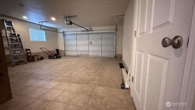 19604 108th Ave SE, Kent, WA 98055 - garage featuring a garage door opener and recessed lighting