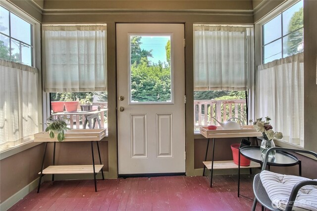 3824 S G St, Tacoma, WA 98418 - doorway with hardwood / wood-style flooring and plenty of natural light