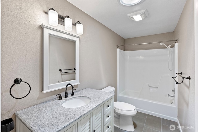 3903 Westpark Ct NW, Olympia, WA 98502 - bathroom featuring vanity, shower / bath combination, and tile patterned floors