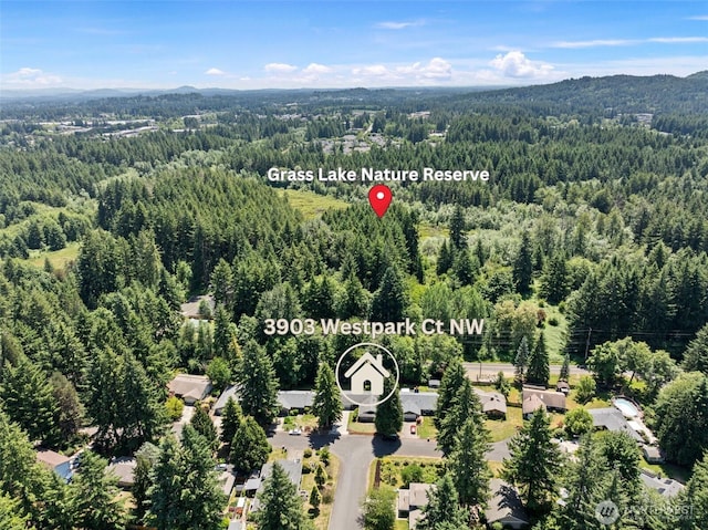 3903 Westpark Ct NW, Olympia, WA 98502 - aerial view of a mountain backdrop