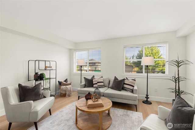 2401 SW Brandon St Unit 210, Seattle, WA 98106 - living area with plenty of natural light and wood finished floors