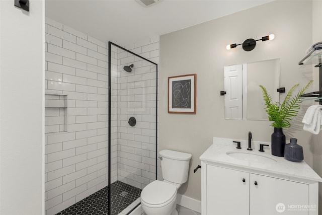 2401 SW Brandon St Unit 210, Seattle, WA 98106 - full bathroom featuring vanity and a tile shower