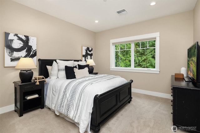26507 SE Old Black Nugget Rd, Issaquah, WA 98029 - bedroom with light carpet and recessed lighting
