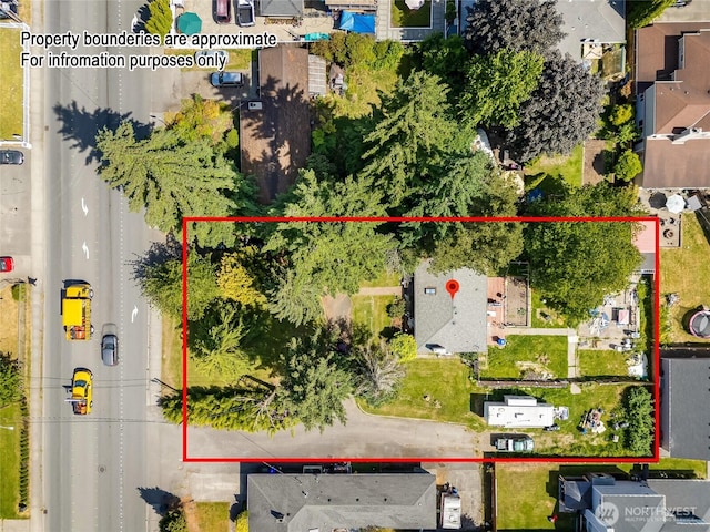 10825 4th Ave W, Everett, WA 98204 - aerial perspective of suburban area featuring property boundaries highlighted