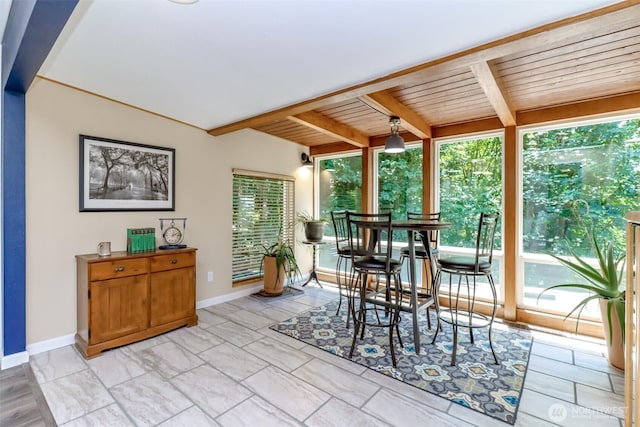 23310 133rd Ct SE, Kent, WA 98042 - dining room with wooden ceiling and baseboards