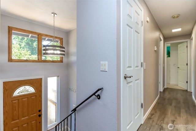 23310 133rd Ct SE, Kent, WA 98042 - foyer with wood finished floors and baseboards