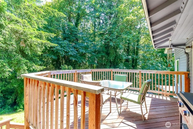 23310 133rd Ct SE, Kent, WA 98042 - wooden deck with outdoor dining space