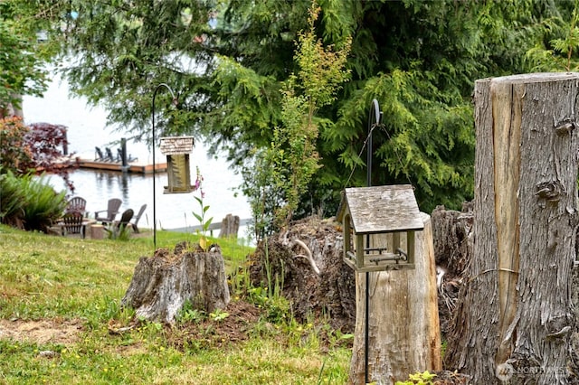 18933 W Big Lake Blvd, Mount Vernon, WA 98274 - view of yard featuring a water view