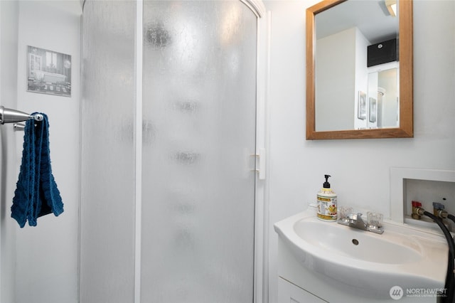 18933 W Big Lake Blvd, Mount Vernon, WA 98274 - full bathroom featuring a shower stall and vanity