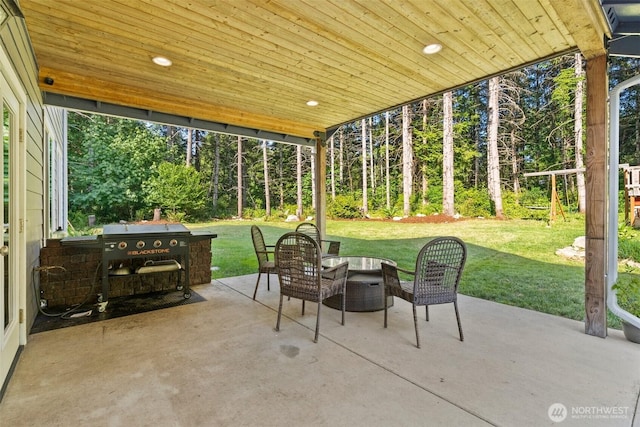 5609 Stetson Ct NW, Olympia, WA 98502 - view of patio / terrace featuring view of scattered trees