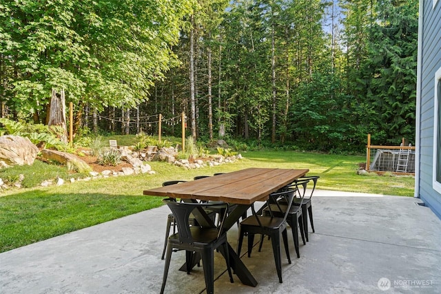 5609 Stetson Ct NW, Olympia, WA 98502 - view of patio featuring outdoor dining area