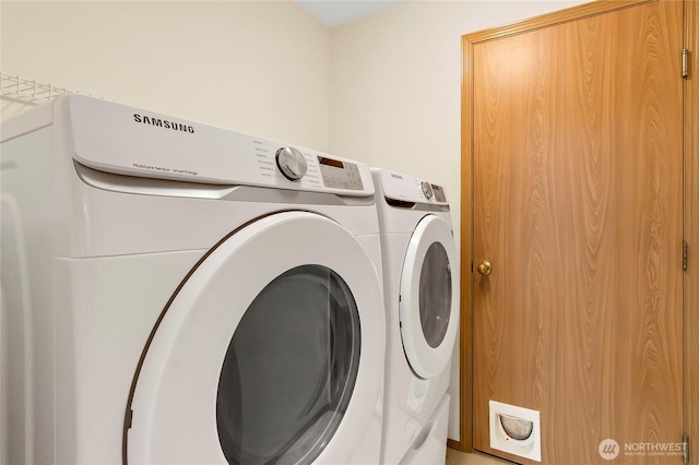 25320 153rd St E, Buckley, WA 98321 - laundry area featuring independent washer and dryer