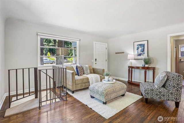 1535 NE 107th St, Seattle, WA 98125 - living room featuring wood finished floors and baseboards