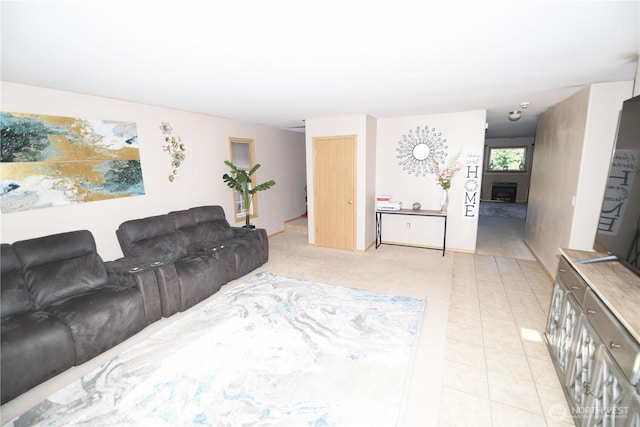 1305 Browns Point Blvd, Tacoma, WA 98422 - living room featuring a fireplace and light tile patterned floors