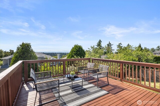 7109 SE 135th Pl, Newcastle, WA 98059 - view of wooden terrace