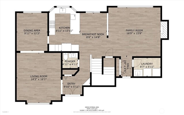 7109 SE 135th Pl, Newcastle, WA 98059 - view of floor plan / room layout