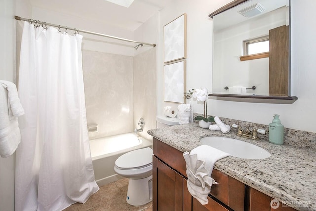 3304 202nd St SW, Lynnwood, WA 98036 - full bath featuring shower / bath combo with shower curtain, vanity, and tile patterned flooring