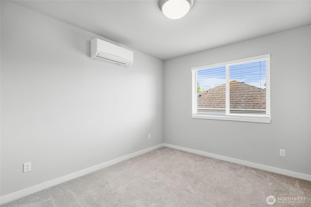 3410 102nd Ave NE, Lake Stevens, WA 98258 - carpeted spare room featuring an AC wall unit and baseboards