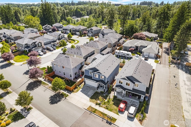 3410 102nd Ave NE, Lake Stevens, WA 98258 - aerial perspective of suburban area featuring a heavily wooded area