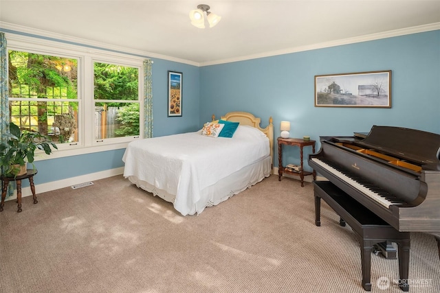 9026 SW 184th St, Vashon, WA 98070 - bedroom featuring carpet flooring and crown molding