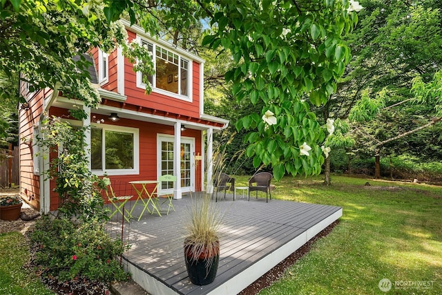 9026 SW 184th St, Vashon, WA 98070 - deck featuring a yard