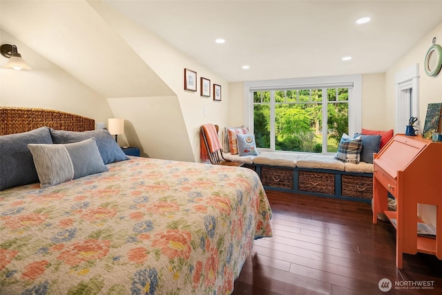 9026 SW 184th St, Vashon, WA 98070 - bedroom with hardwood / wood-style flooring and recessed lighting