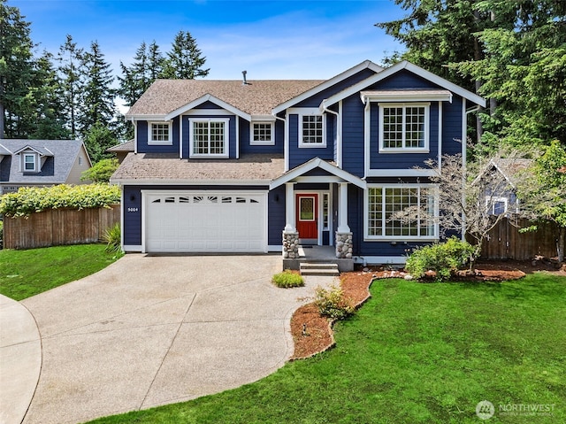 5004 98th Avenue Ct W, University Place, WA 98467 - view of front of house featuring concrete driveway, a garage, and a shingled roof