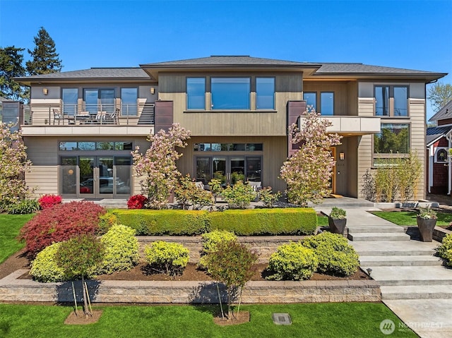212 5th Ave W, Kirkland, WA 98033 - view of front of property with a balcony and french doors