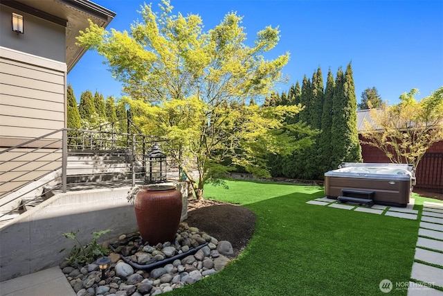 212 5th Ave W, Kirkland, WA 98033 - view of yard featuring a hot tub
