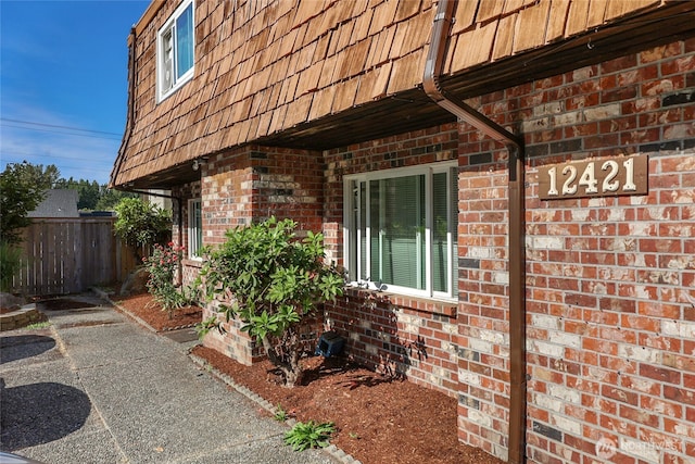 12421 5th Ave W, Everett, WA 98204 - view of exterior entry with mansard roof and brick siding