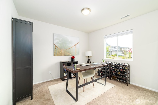 15177 Prescott Loop SE, Yelm, WA 98597 - office area featuring light colored carpet and baseboards