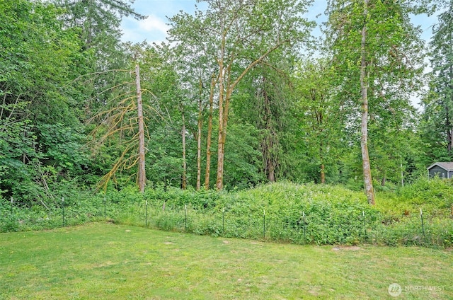 170 E Soundview Dr E, Shelton, WA 98584 - view of grassy yard with a view of trees