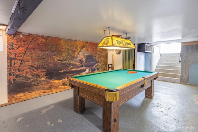 819 1st St, Cle Elum, WA 98922 - rec room featuring pool table and concrete flooring