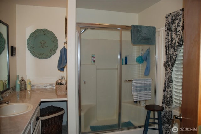 3081 Wild Goose Rd NE, Moses Lake, WA 98837 - bathroom featuring vanity and a stall shower
