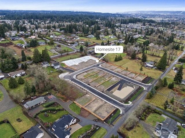 9036 71st Avenue Ct E, Puyallup, WA 98371 - aerial view of property and surrounding area with nearby suburban area