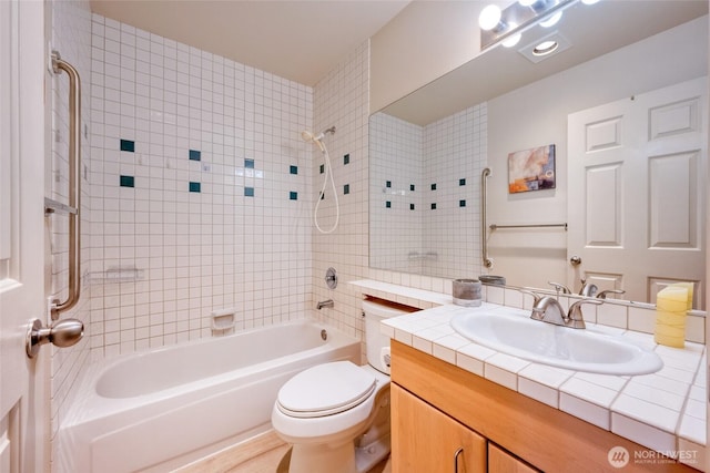 16219 Northup Way Unit C-202, Bellevue, WA 98008 - full bathroom featuring vanity and washtub / shower combination