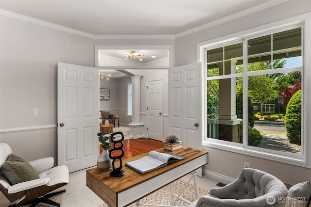 11734 167th Ct NE, Redmond, WA 98052 - office space featuring decorative columns and ornamental molding
