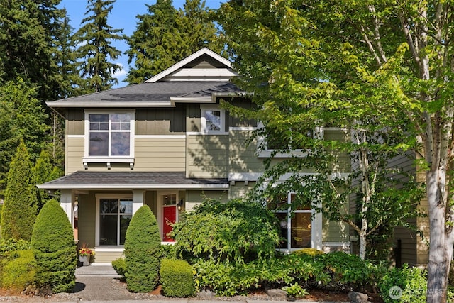 11734 167th Ct NE, Redmond, WA 98052 - view of front facade featuring a shingled roof and board and batten siding