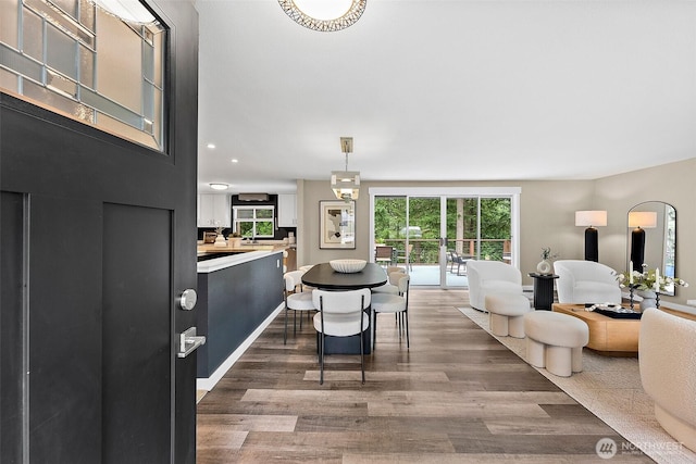 2422 179th Ave E, Lake Tapps, WA 98391 - dining area with wood finished floors and healthy amount of natural light