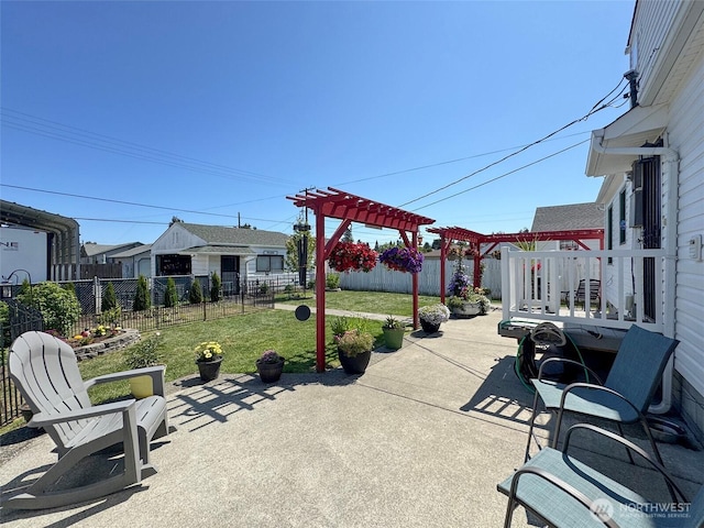 1011 E 5th St, Port Angeles, WA 98362 - view of patio / terrace featuring a pergola