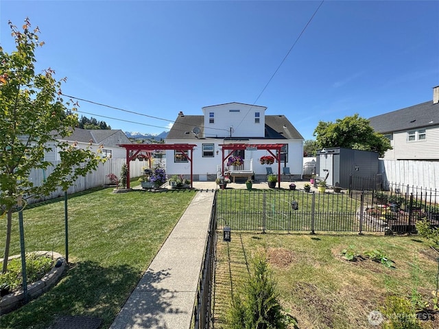1011 E 5th St, Port Angeles, WA 98362 - back of house featuring a pergola
