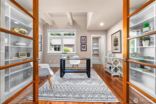 13730 Main St, Bellevue, WA 98005 - office space featuring wood finished floors and recessed lighting