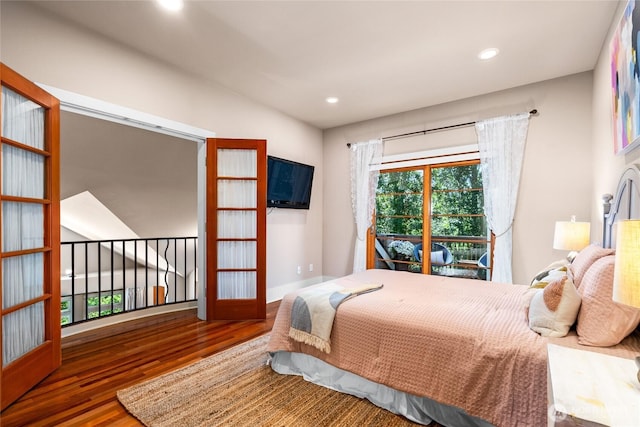 13730 Main St, Bellevue, WA 98005 - bedroom featuring wood finished floors and recessed lighting