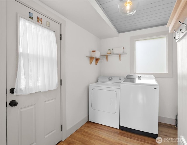 1115Avenue A, Snohomish, WA 98290 - laundry room featuring washer and clothes dryer and light wood-style flooring