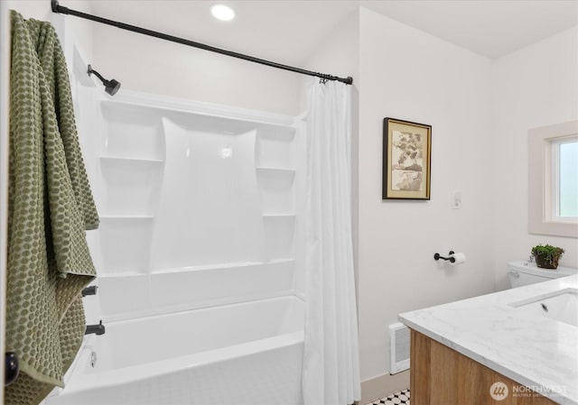 1115Avenue A, Snohomish, WA 98290 - full bath with shower / bath combination with curtain, vanity, and recessed lighting