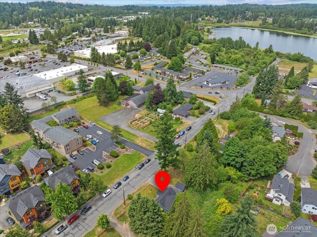 1115Avenue A, Snohomish, WA 98290 - aerial view of property and surrounding area with a large body of water