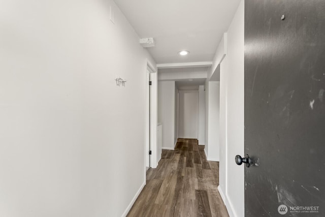 15330 40th Ave W Unit A & B, Lynnwood, WA 98087 - hall featuring wood finished floors, baseboards, and recessed lighting