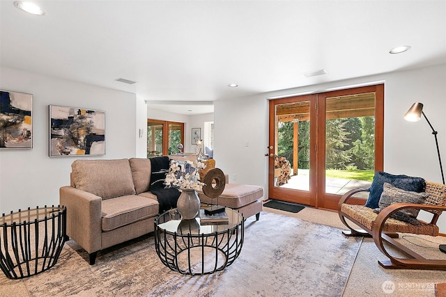 29247 188th Ave SE, Kent, WA 98042 - living area with french doors and recessed lighting