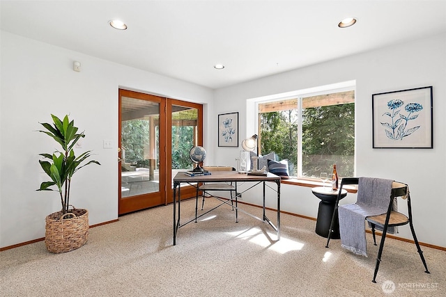 29247 188th Ave SE, Kent, WA 98042 - office with french doors and recessed lighting
